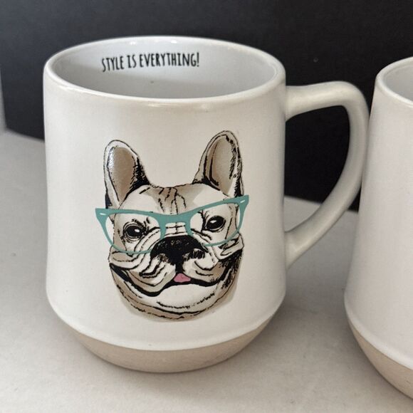 Boston Terrier & French Bulldog Mug Set By Spectrum Design 16 ounces - Picture 9 of 16
